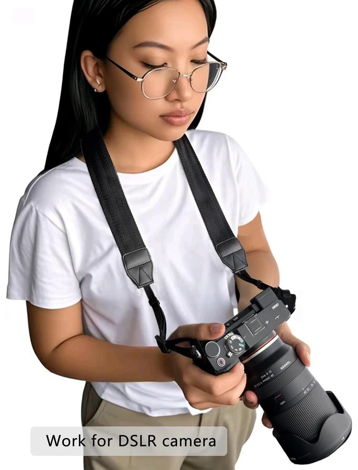 Adjustable Camera Neck Strap for DSLR Cameras and Binoculars