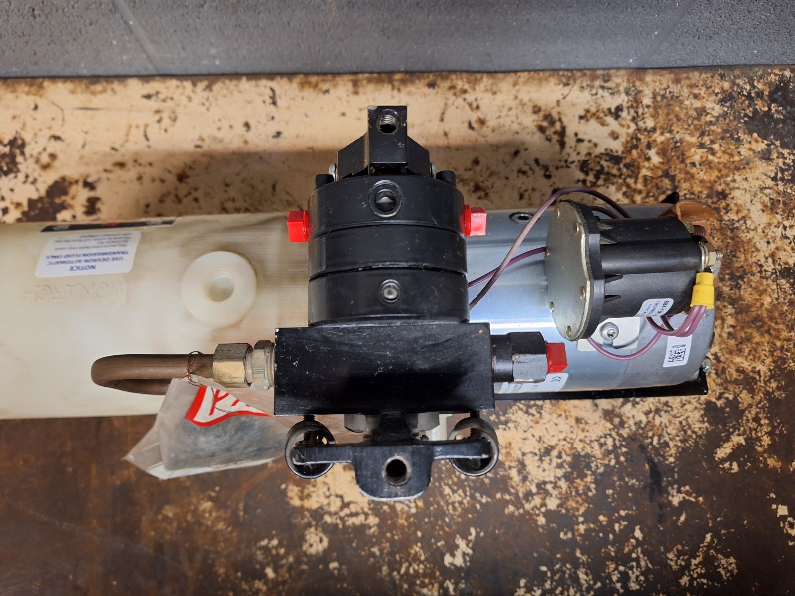 NOS Bucher Dyna-Might M-500-0129 PU5007 12V Hydraulic Power Unit Plow Lift Dump