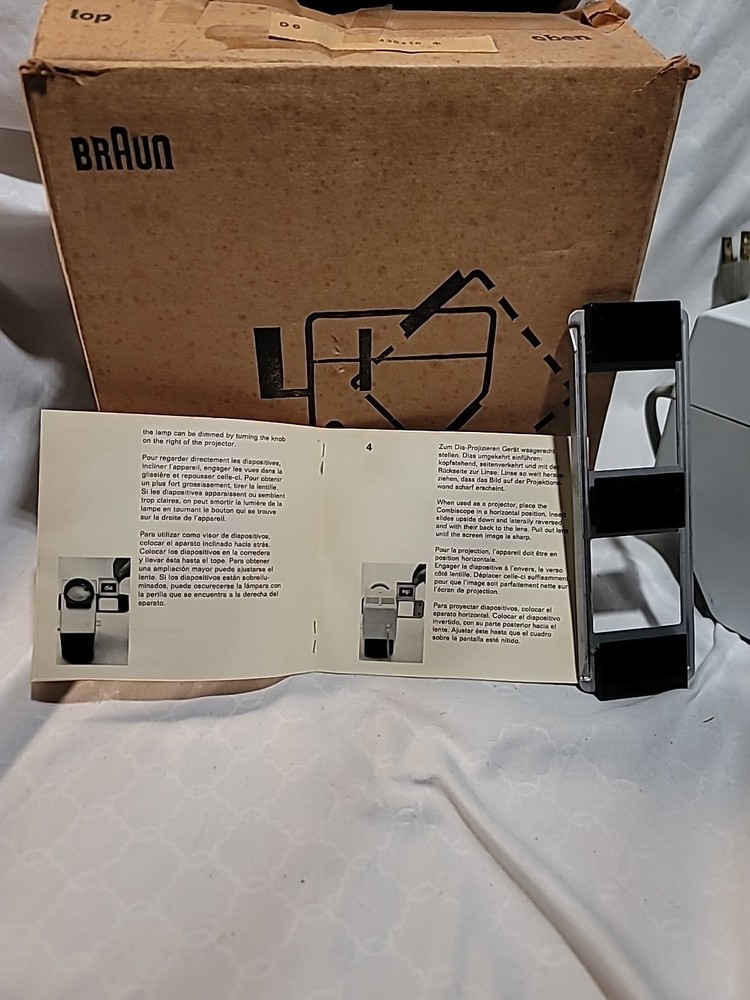 Braun Combiscope D6 German-Made Floor Lamp/Projector 1960s Model