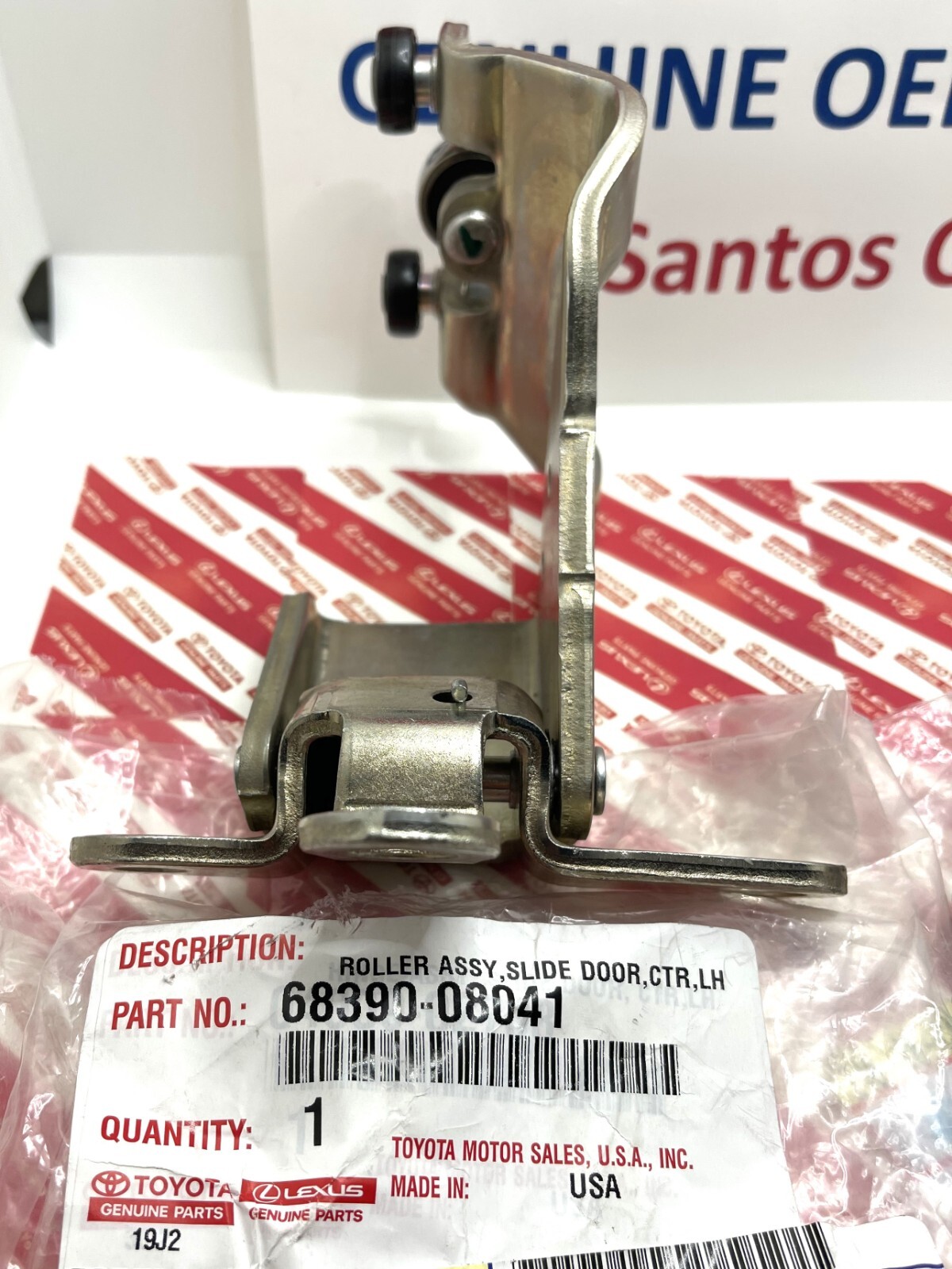 2011-2020 TOYOTA SIENNA RIGHT & LEFT SIDE SLIDING DOOR HINGE (GENUINE OEM PART)