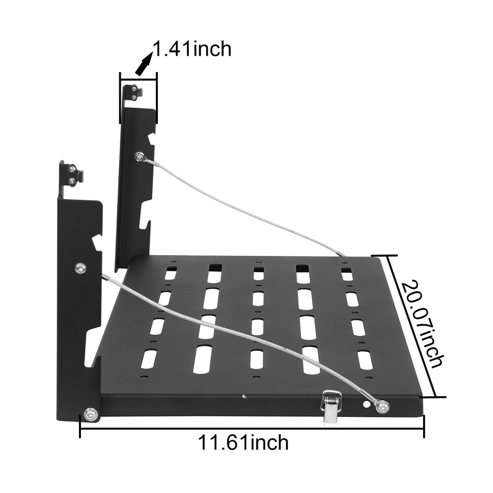 Tailgate Camping Table Foldable Cargo Shelf Lockable for 97-06 Jeep Wrangler TJ