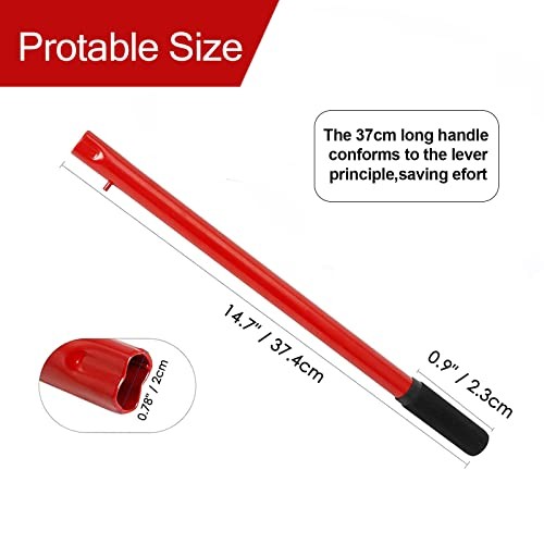 Horizontal Hydraulic Jack Handle 2 Ton, Jack Handle Replacement, with Rubber