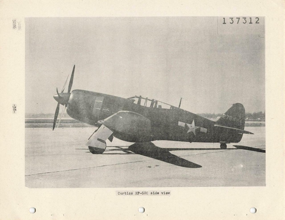 1945 AAF CURTISS-WRIGHT XP-60A,C,E FIGHTER INSPECTION, PERFORMANCE,ACCEPTANCE-CD