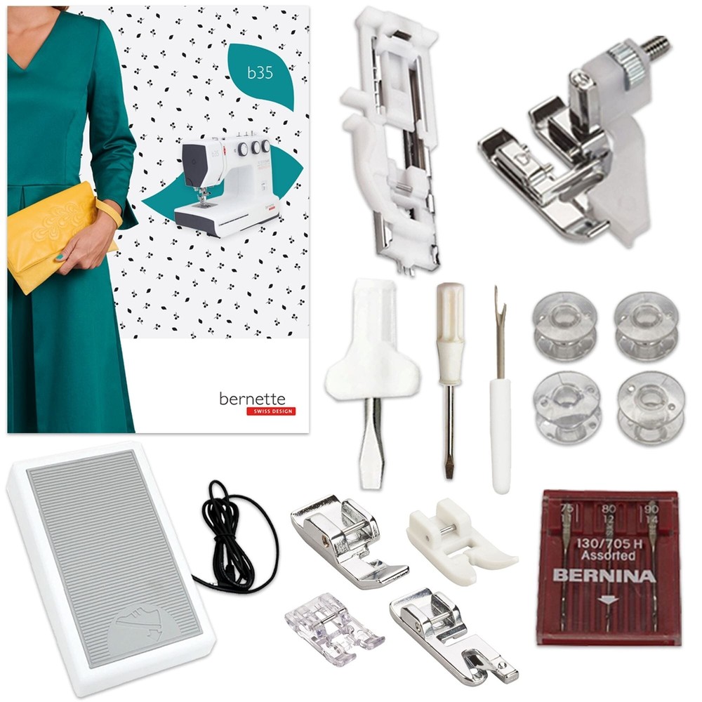 Bernette B35 Sewing Machine Bundle & 250+ Accessories
