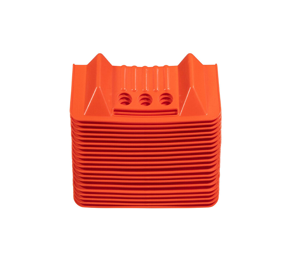 120 Pcs 4"x10" Orange Flatbed Corner Protector V Shaped with Carrying Case