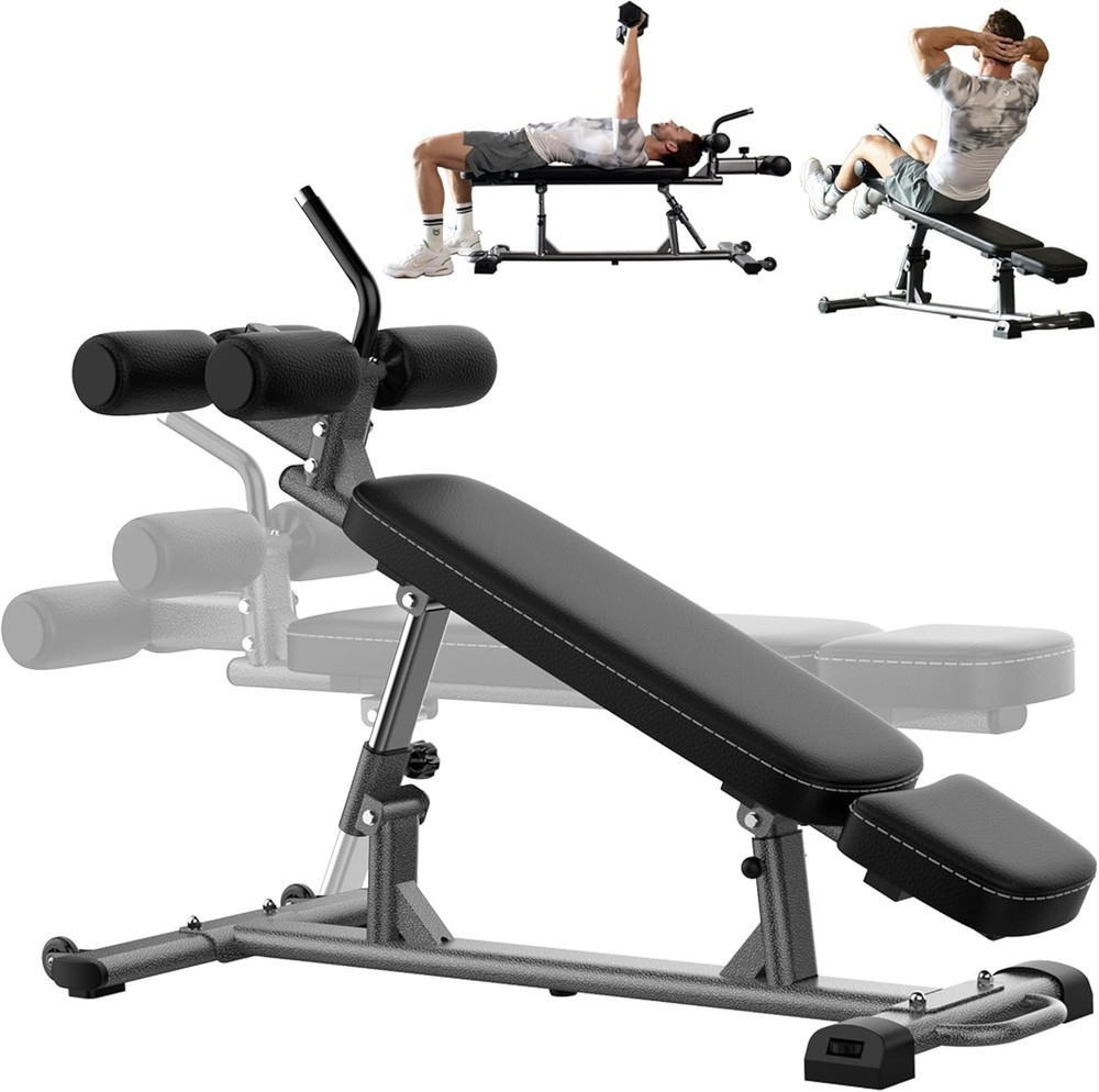 Superior Adjustable Ab Bench - Decline & Flat Position for All Workout Styles