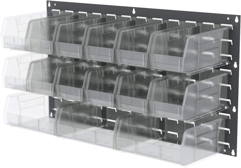 30235 AkroBins Plastic Storage Bins, Space-Saving Stackable Bins for Garage, ...