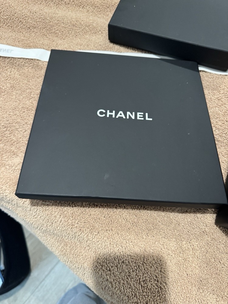 chanel empty gift boxes Qty 3 With Ribbon