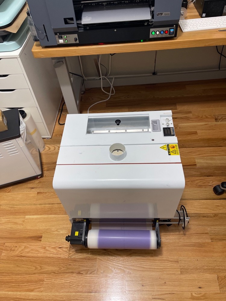 Uninet 1000 A3+ DTF Printer with a Semi-Automatic Powder Shaker Macine