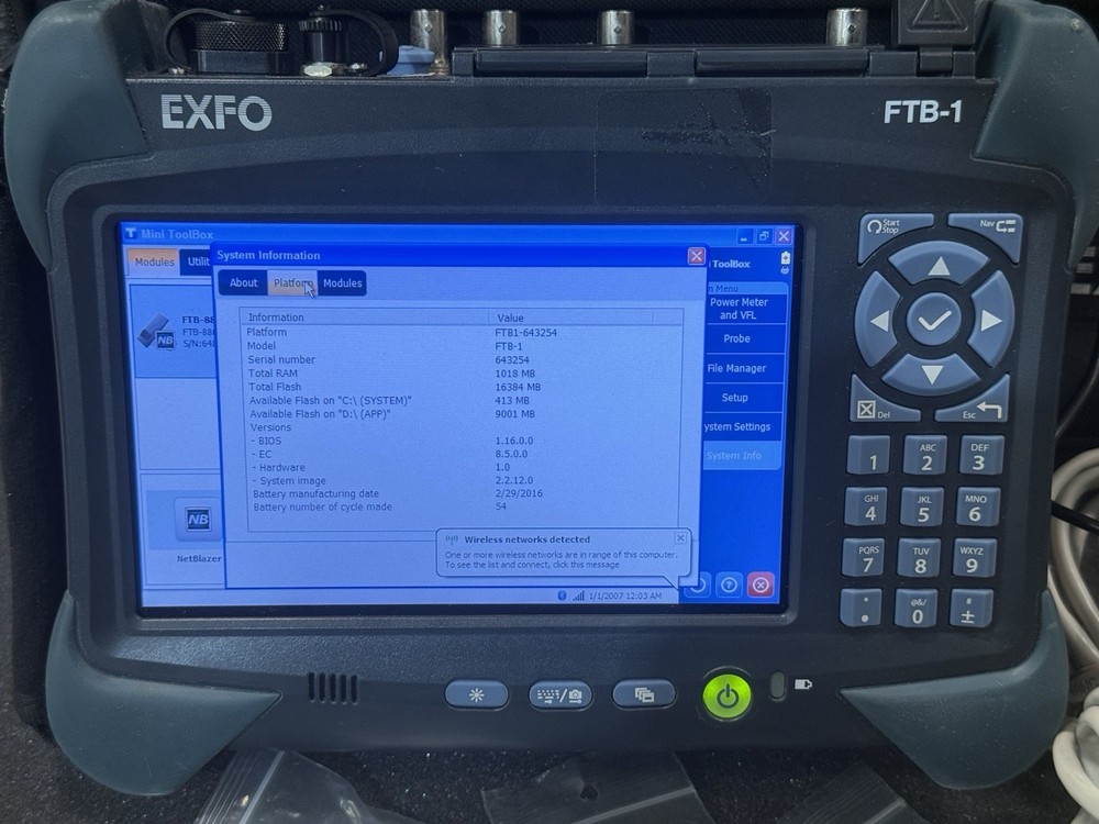 EXFO FTB‑1 Module + FTB‑880 NetBlazer Fiber Test Kit OTDR NetBlazer