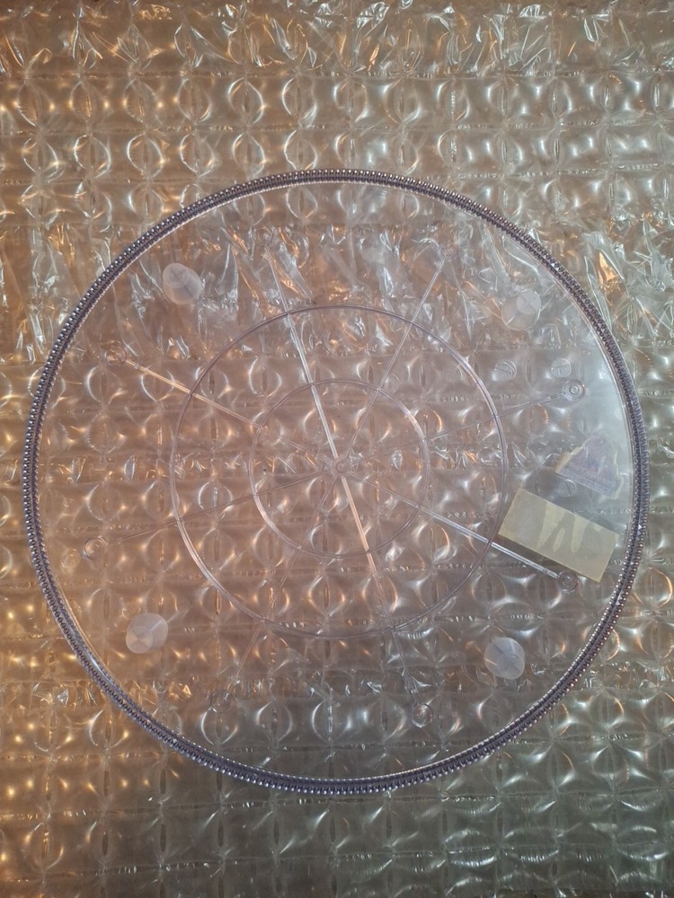 wilton crystal look 17" cake plate