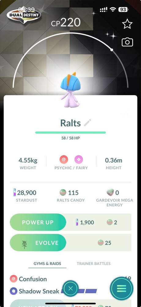 Shiny Ralts special background PTCs Read Description