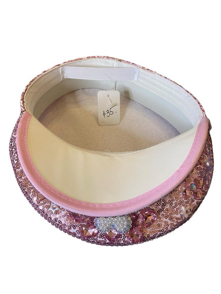 New, BRIDE, PINK, Loaded Large Sequin & Beaded Captain Hat, Bachelorette Night