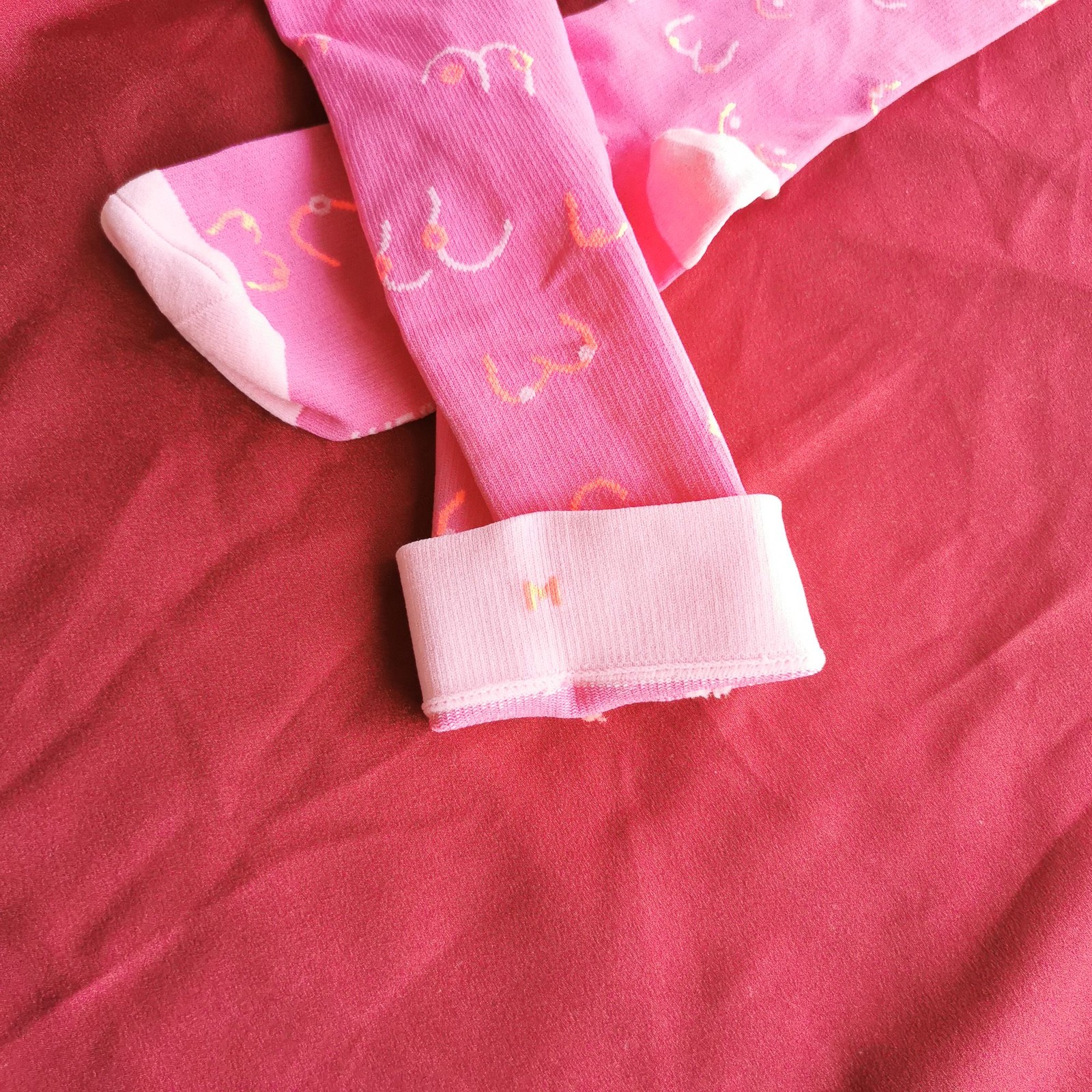 Figs Knee High Pink Compression Socks Size M New