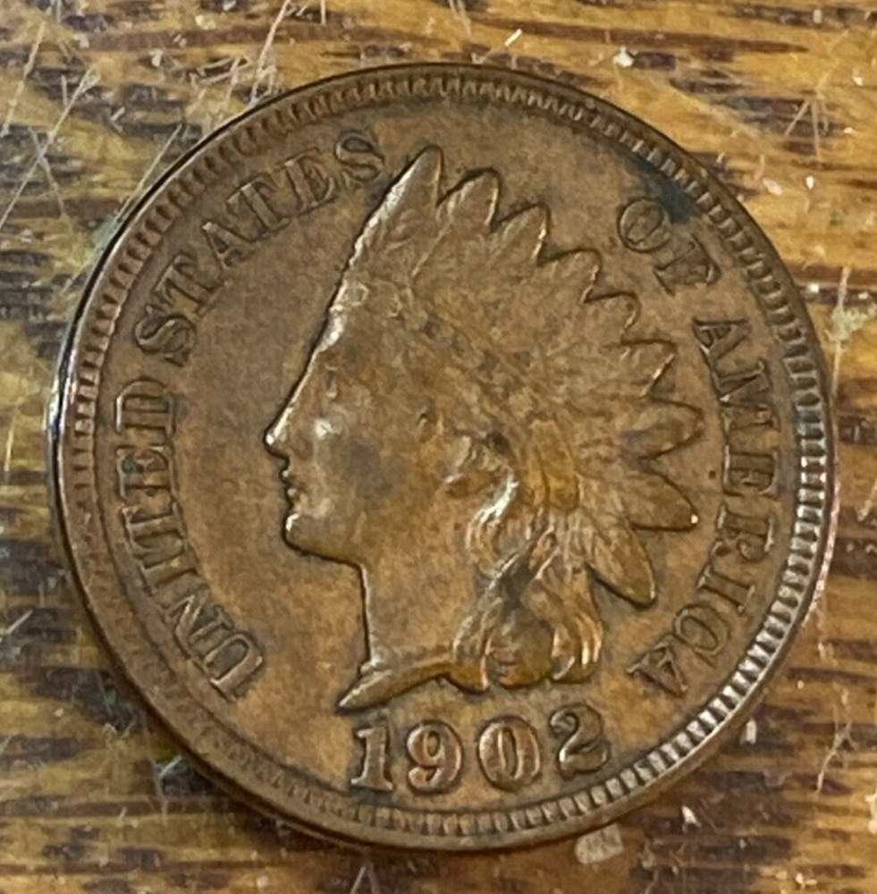 1902 Indian Cent Nice Original AU CHN