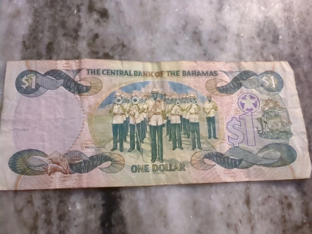 2001 BRITISH COLONY BAHAMAS $1 Bill