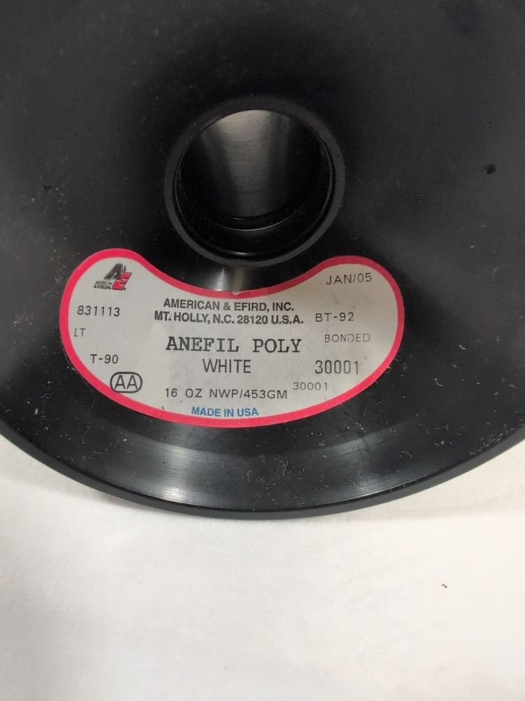 American & Efird thread White 16oz Anefil Poly Spool
