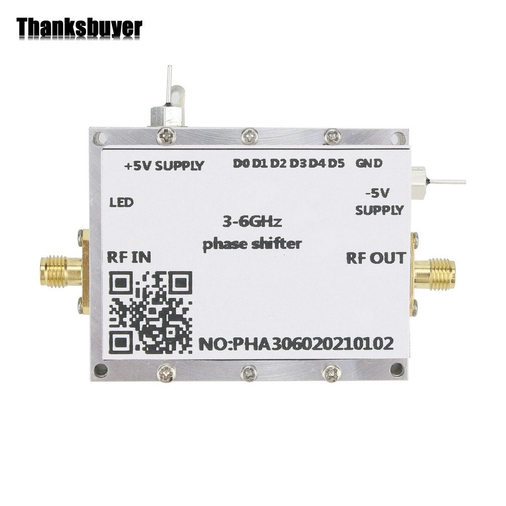 3-6GHz RF Phase Shifter 5.8G Digital C-Band Microwave Phase Shift Module& Shell