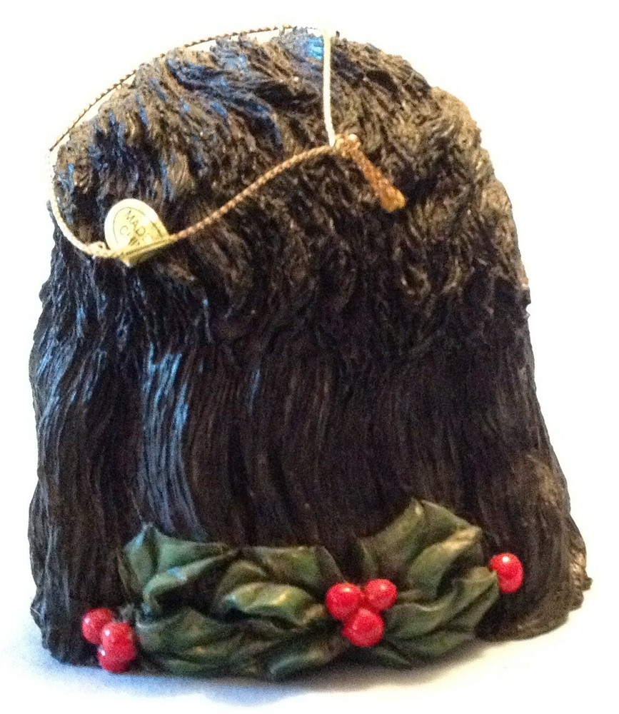 Poodle head X-mas ornament
