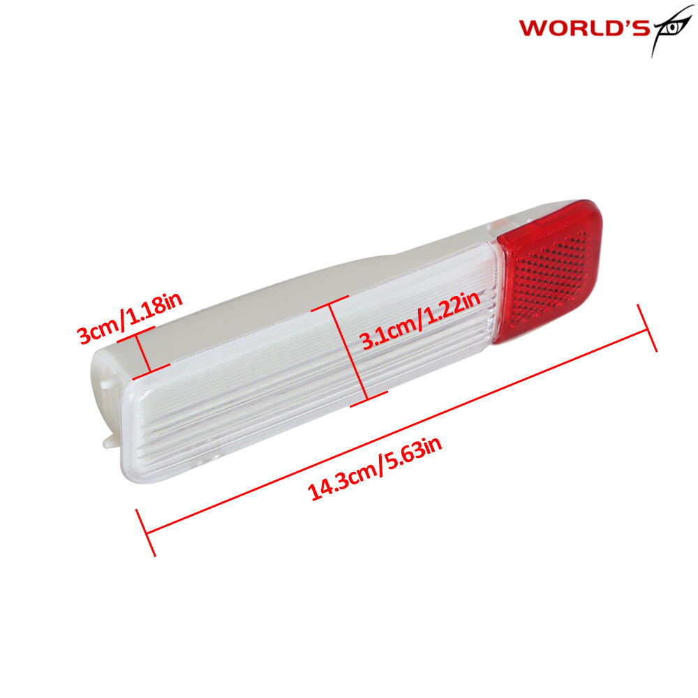 For 01-06 Chevy Silverado GMC Sierra Pair Plastic Door Reflector Light Panel L+R