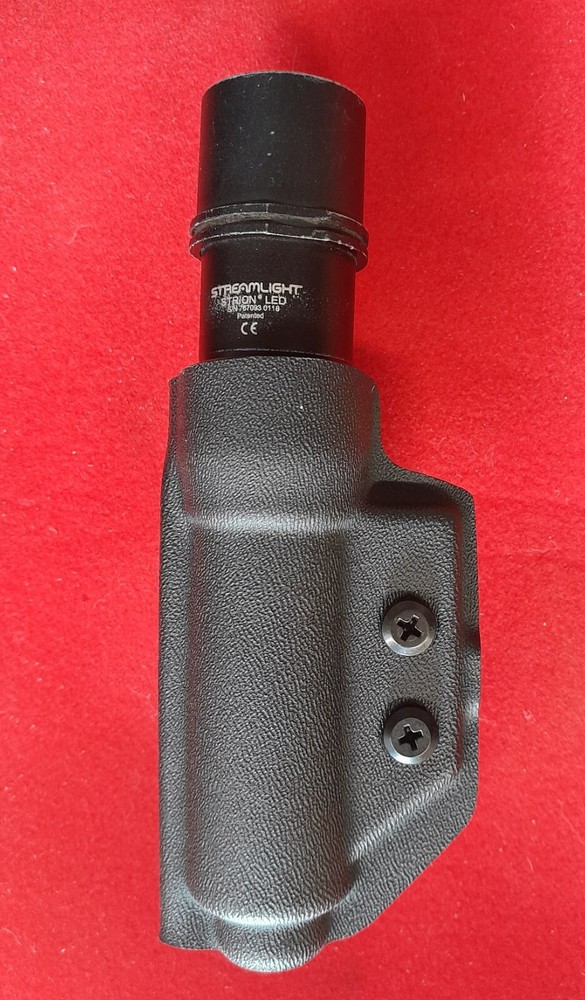 Flashlight  kydex sheath for STREAMLIGHT STRION (flashlight Not Included) black