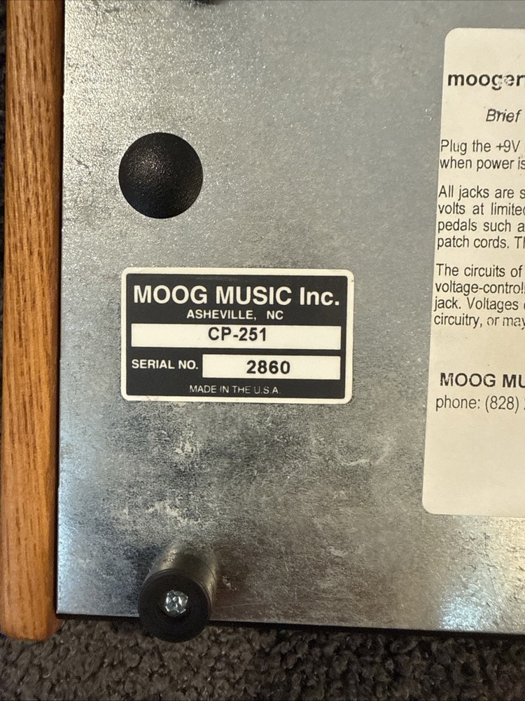 Moog Moogerfooger CP-251 Control Processor only in PRISTINE Shape Tested WORKS