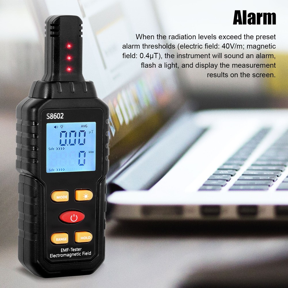 Digital LCD EMF Meter Electromagnetic Radiation Detector Tester