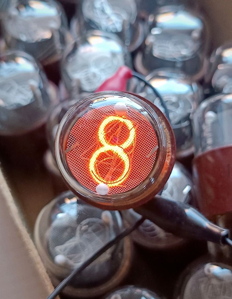 2 pcs IN-1 Nixie Tube Clock numeric indicator small fine gride USSR lamp used