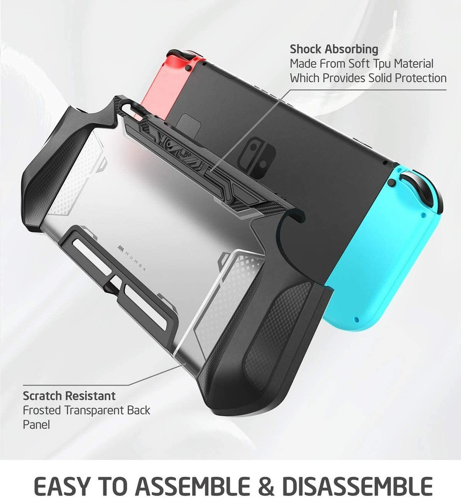 Mumba For Nintendo Switch Console Joy-Con Controller TPU Grip Case Rugged Cover