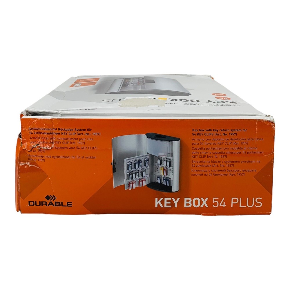 Durable Locking Key Box Plus for 54 Key Tags Drop Box Combination Lock *Read*