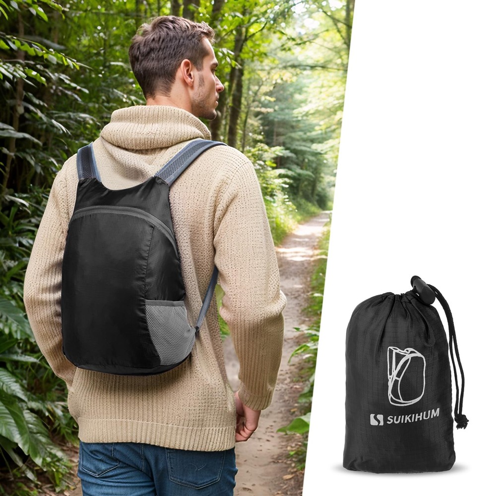 20L Ultra Hiking-Daypack Lightweight Foldable Travel Packable Backpack for Ca...