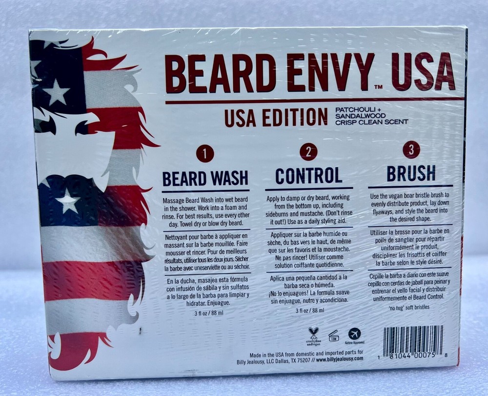 $12- NEW - BEARD ENVY Gift Set