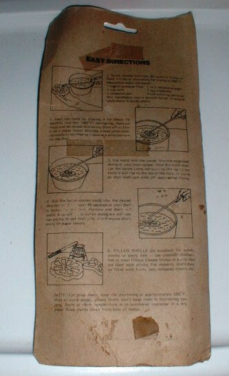 PATTY SHELL SET - 4 PIECE SET - VINTAGE - 1978 - ORIGINAL PACKAGING