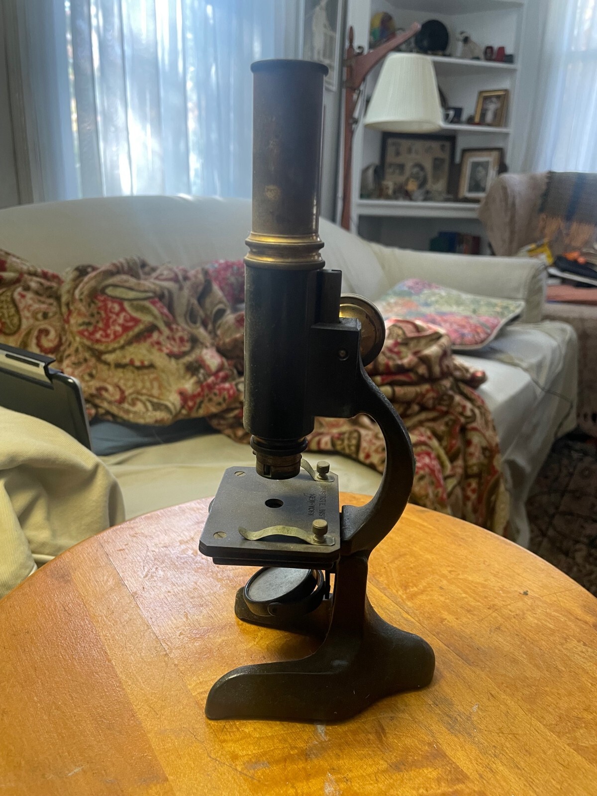 Vintage Testrite No. 110 Student Microscope with Travel Case