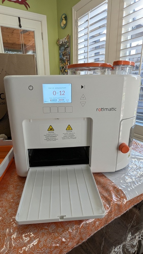 Rotimatic ZMA0111A Automatic Electric Roti Maker White Orange Plastic