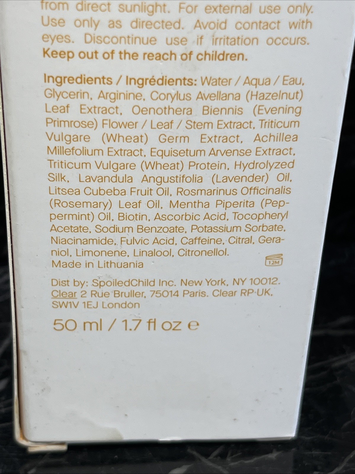 Spoiled.Child A22 Biotin Boost Hair + Scalp Serum 50ml Brand New In Box.