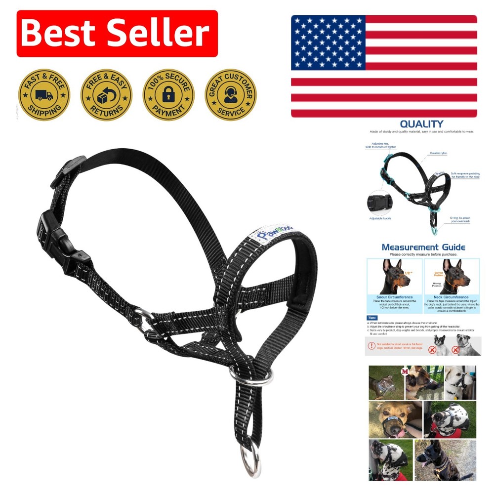 Comfortable Medium Dog Muzzle - Anti-Pulling & Barking Control, Adjustable Fit