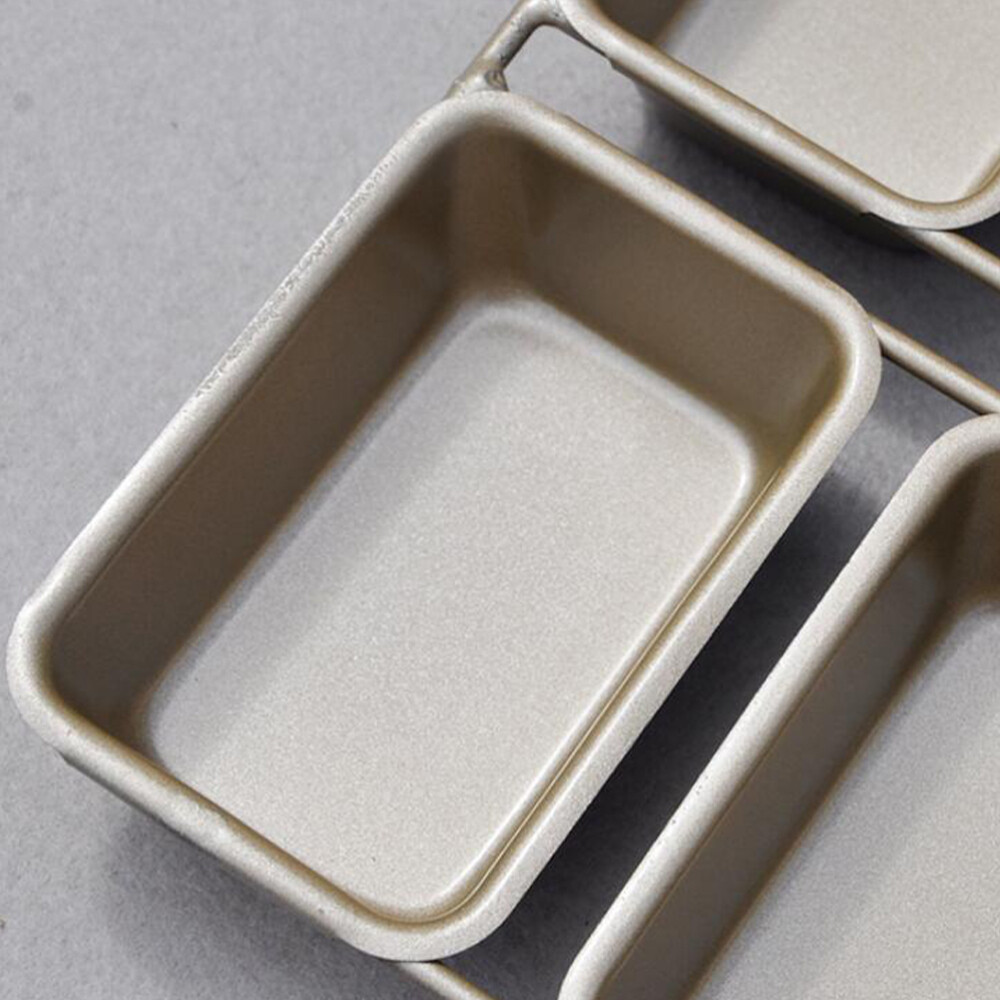 Baking Gadget Cake Mold Rectangular Non-stick Baking Mold 6 Grids Toast Mould