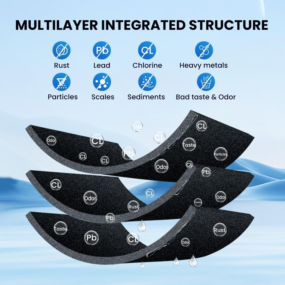 RWF0500A Refrigerator Water Filter Replacement for Filter 5, 4392857, 5PACK