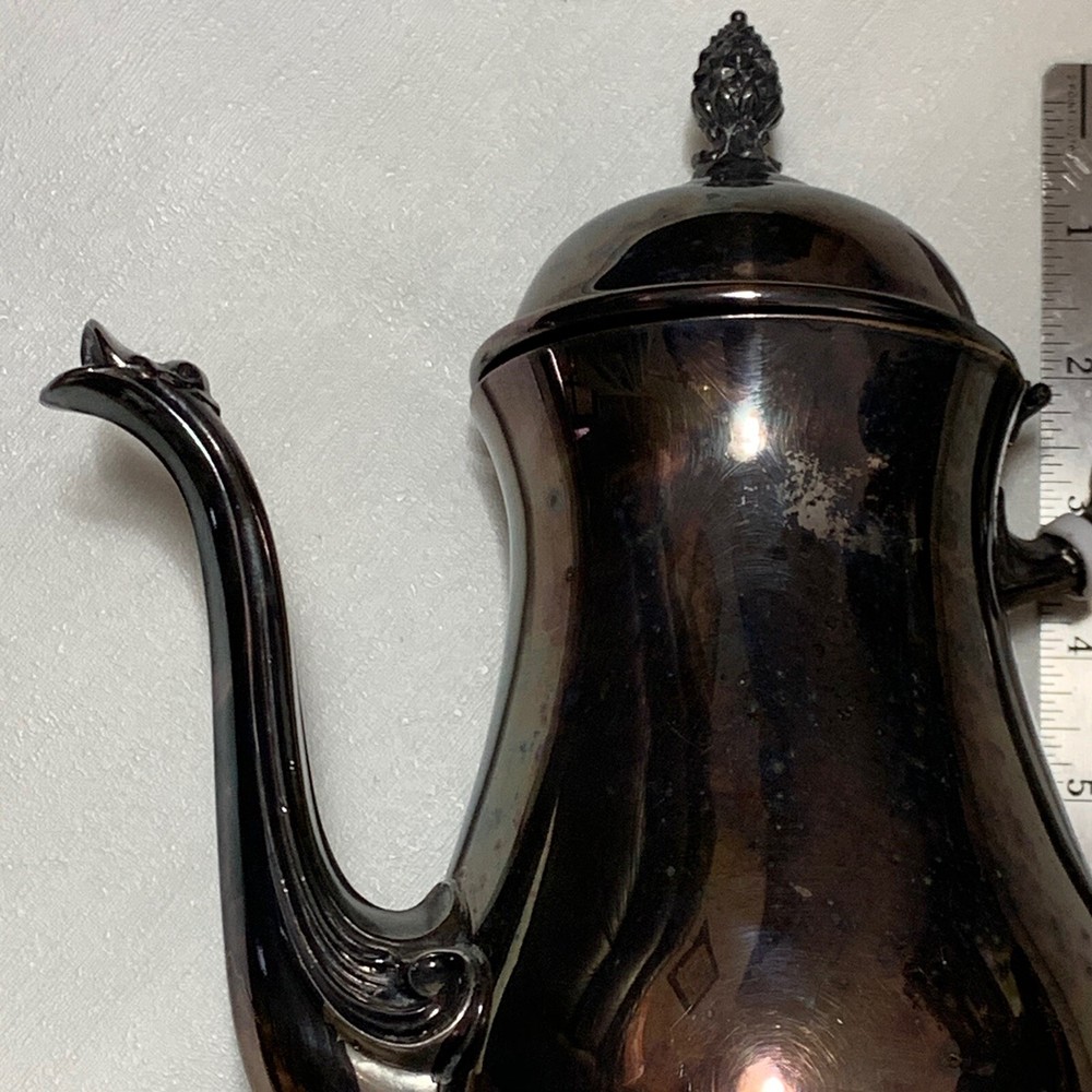 Newburyport Silverplate Teapot ~ Nice Patina!!!