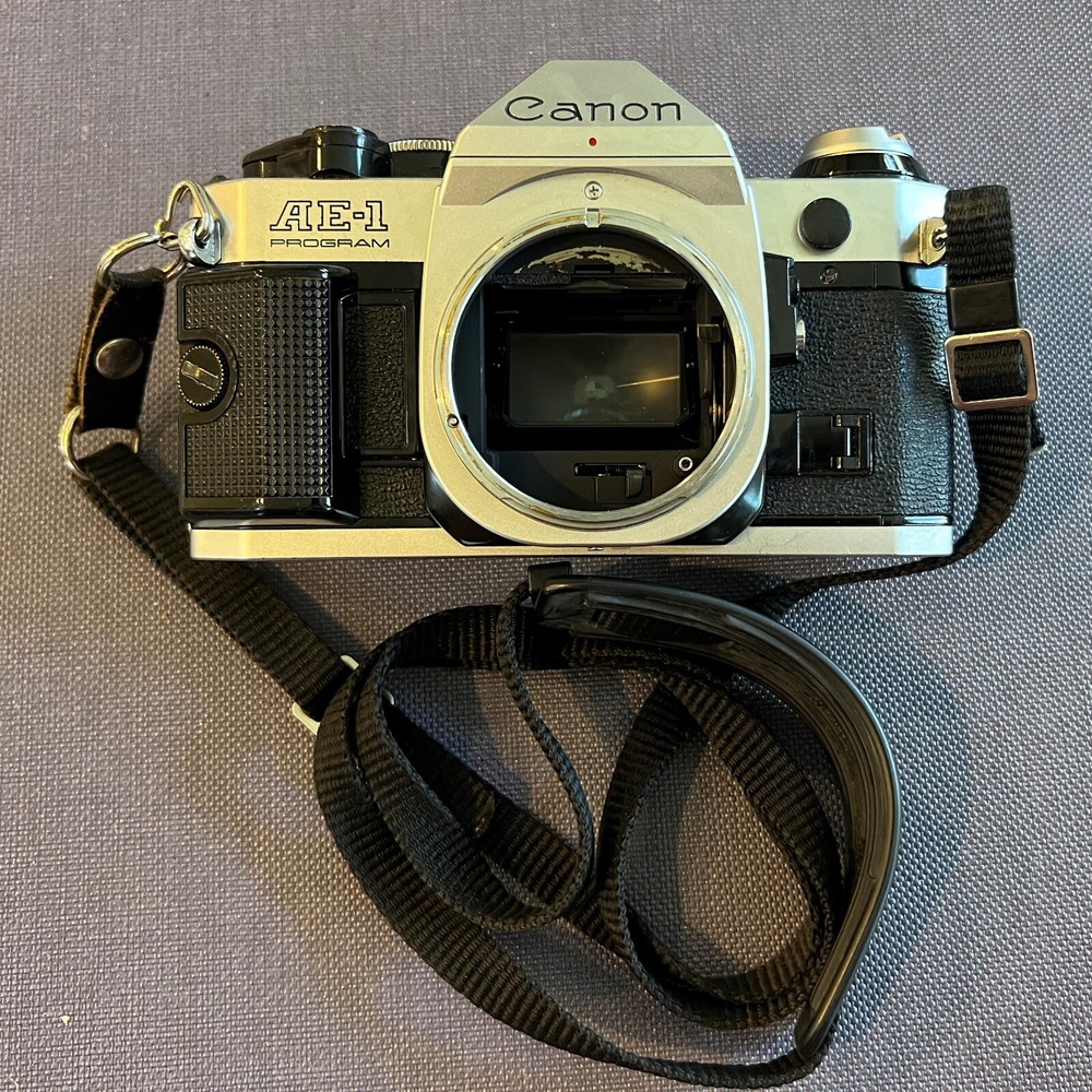 Canon AE-1 Program Camera Body Silver Japan TESTED