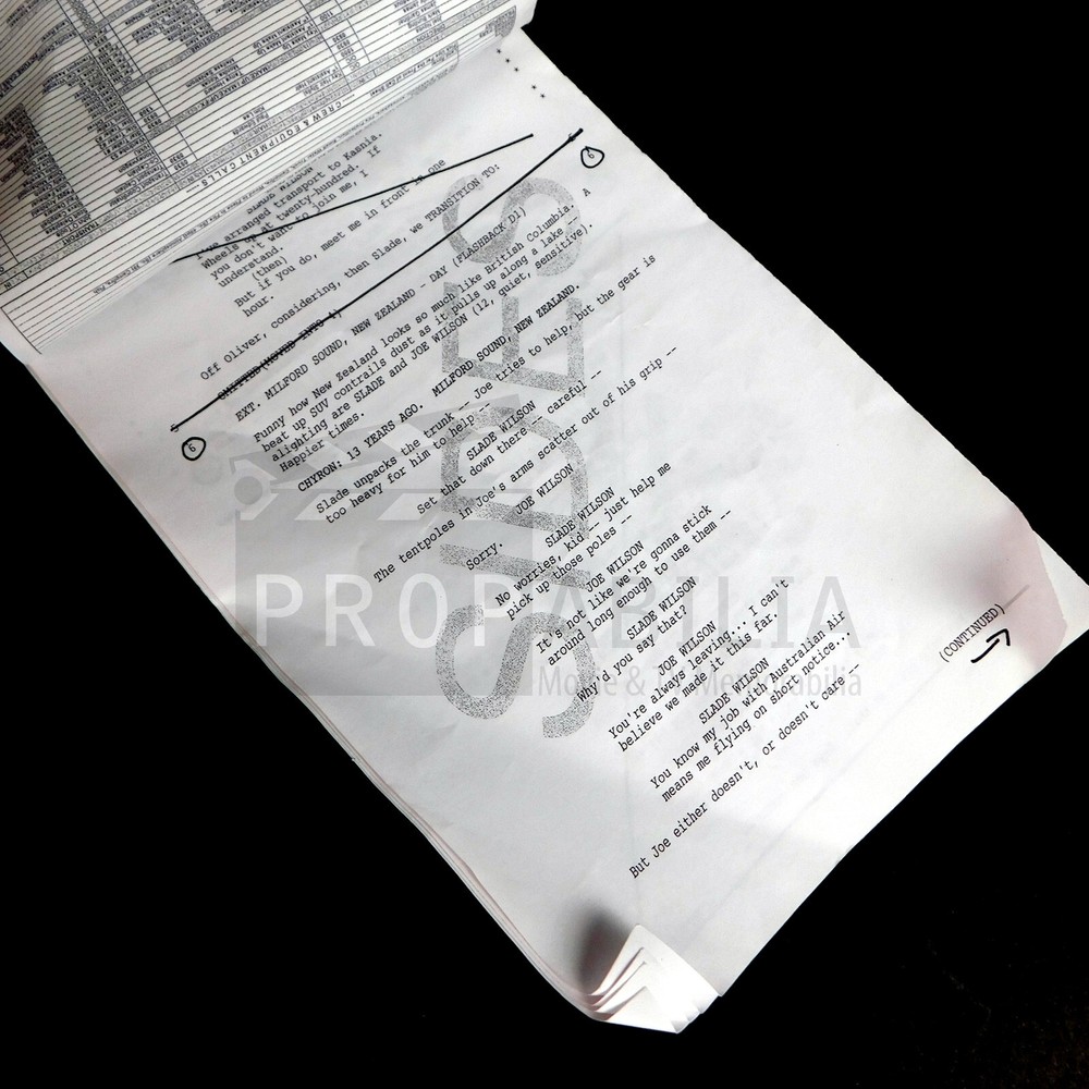 ARROW Deathstroke Returns Call Sheet and Script Sides S06E05 (0225-8502)
