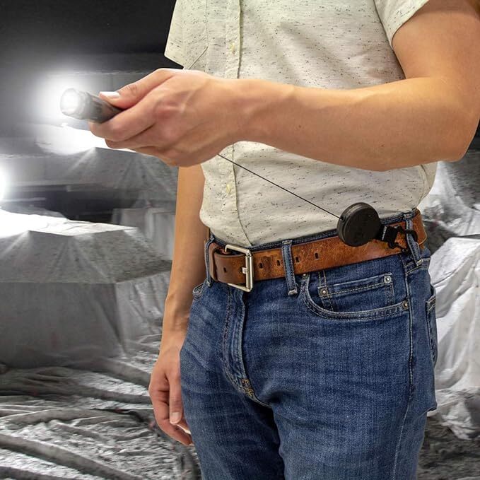 KEY-BAK SECURIT Heavy Duty Retractable Key Holder, Secures Keys, Gear 48'' Cord