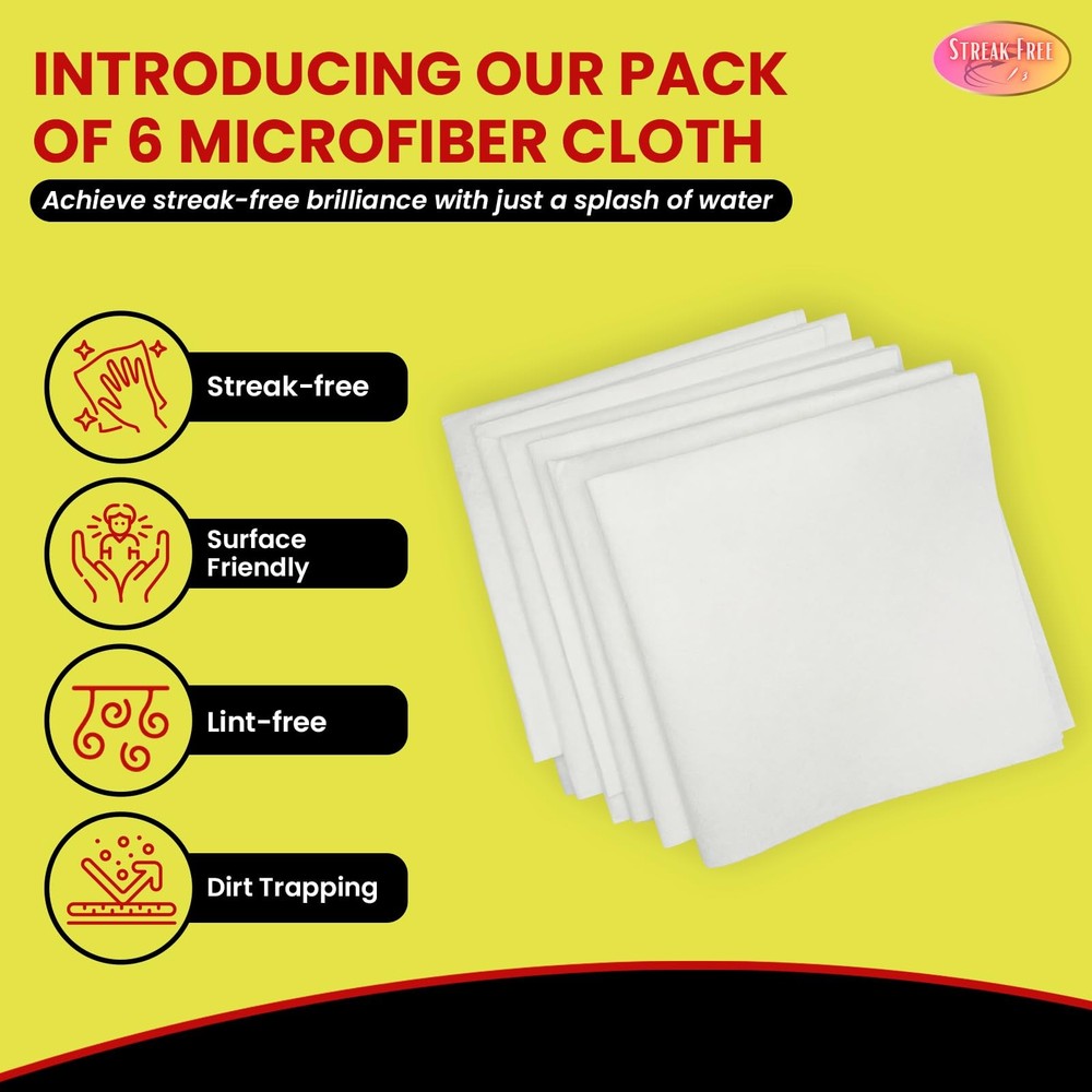 Microfiber Cloth Ã¢â‚¬Å“As Seen on TvÃ¢â‚¬Â 6 Pack