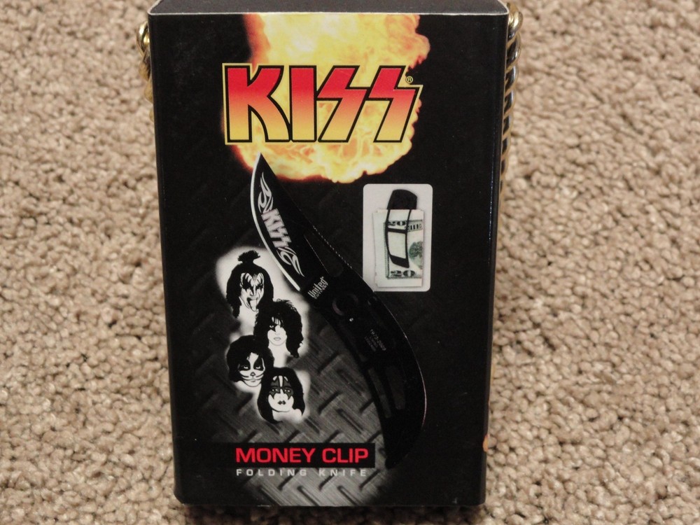 KISS Money Clip/Pocket Knife Limited Black Edition is NIB