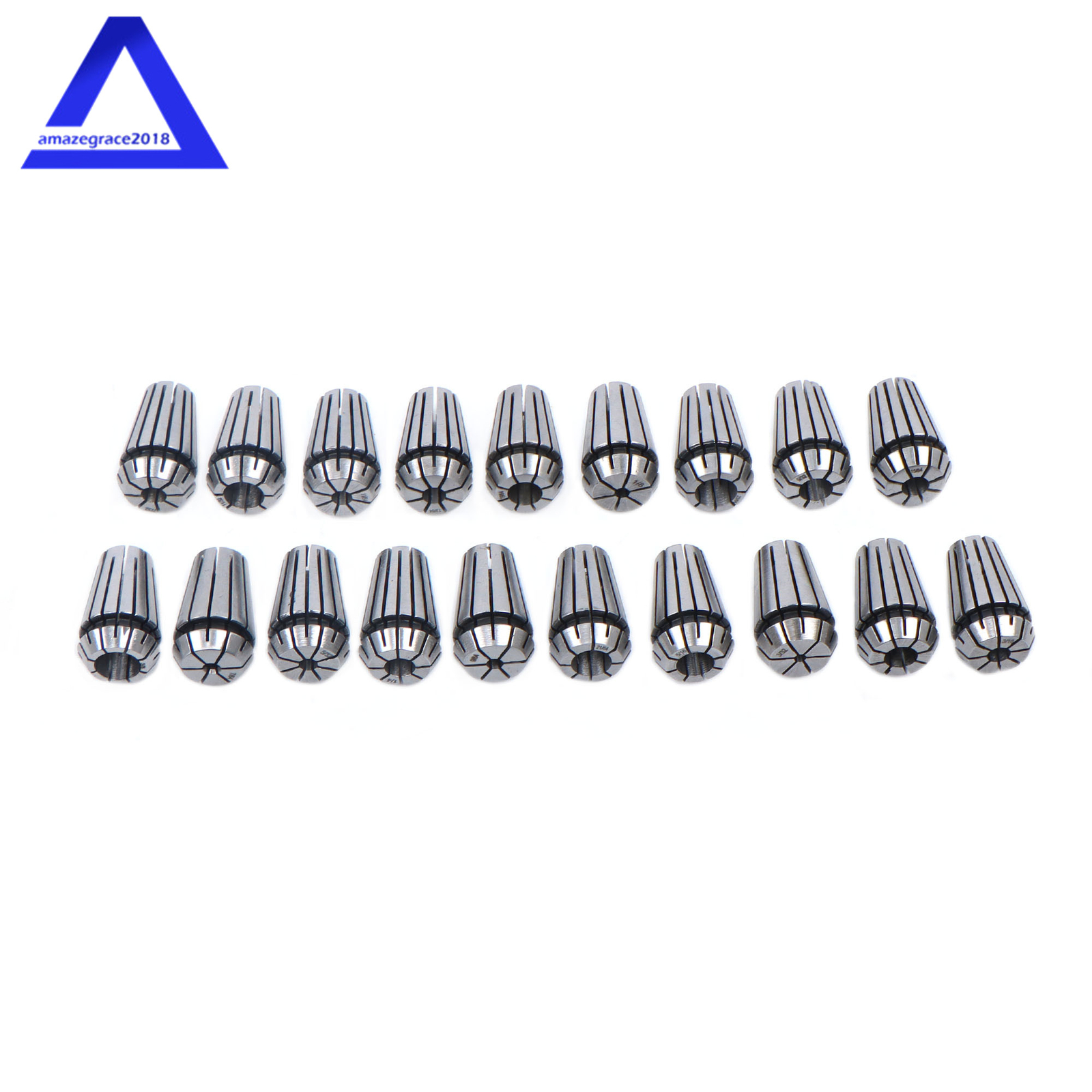 19Pack ER16 Collet Set Complete Sizes Including all 16th 32nds & 64th New