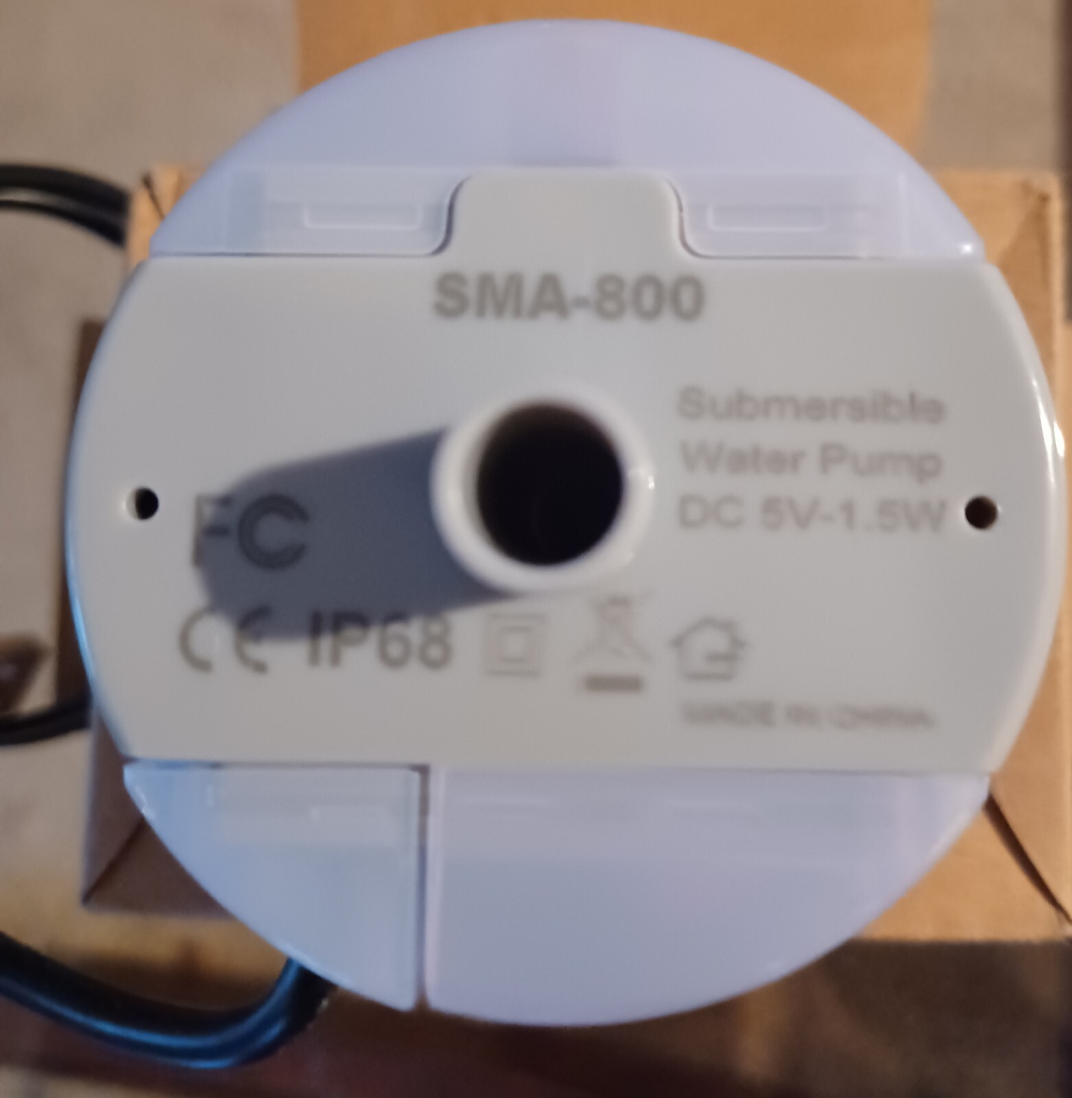 Submersible pet water fountain pump model SMA-800, new