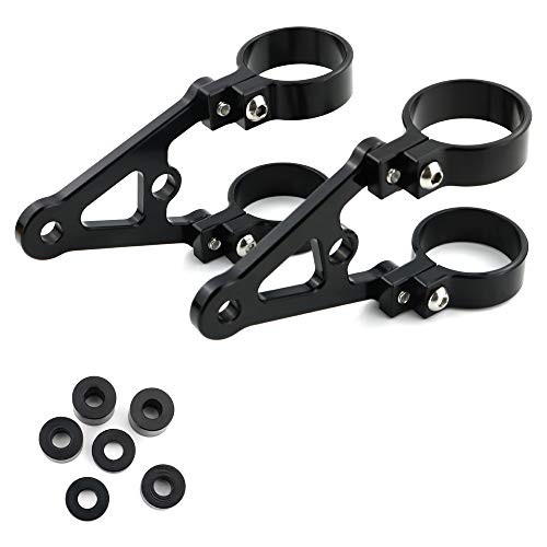 1 Pair for Front Fork Tubes Head Lamp Holder CNC Mount Headlight 43mm