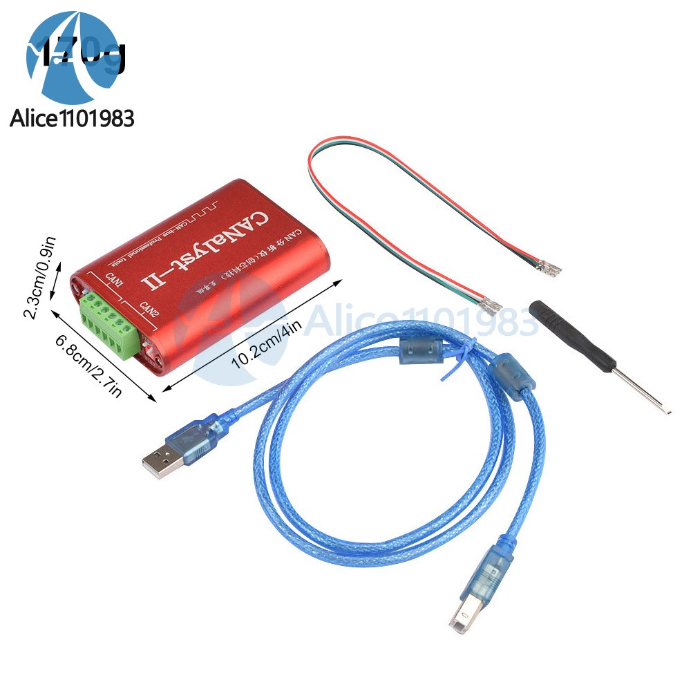 2 CH 2500 VRMS CAN Open J1939 DeviceNe Dual Channel USB To CAN Adapter Analyzer