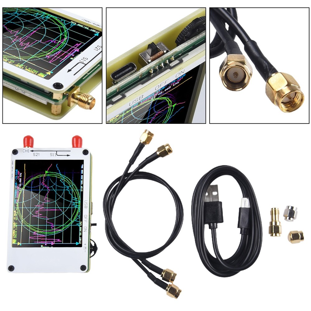 NanoVNAH4 Touch Screen Analyzer for Accurate S11/1 Parameter Measurement
